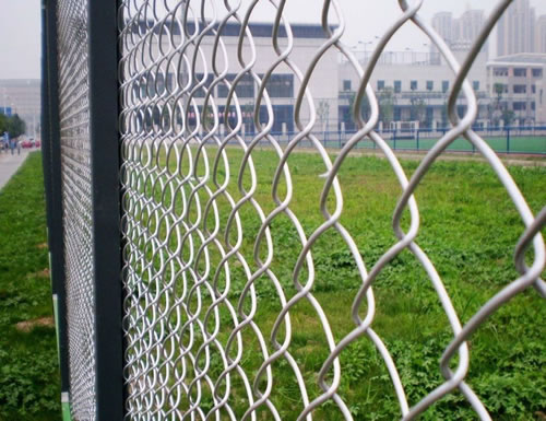 White Powder Coated Chain link Fence